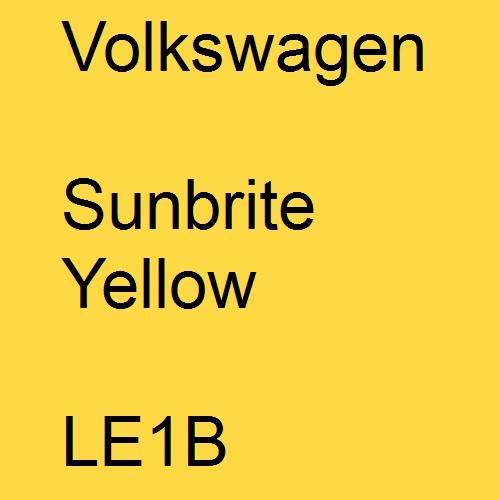 Volkswagen, Sunbrite Yellow, LE1B.